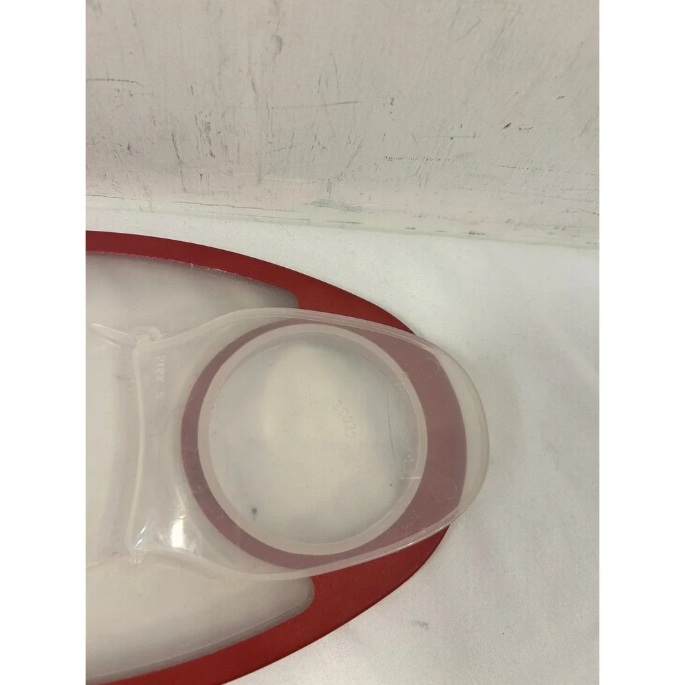 Rubbermaid‎ Cereal Container Replacement Lid 9.5x5 Red Trim Oval Pour Spout